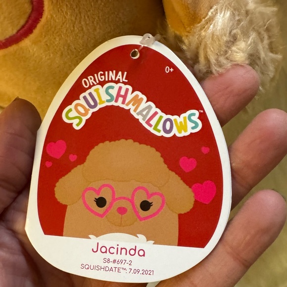 Squishmallow 8” Jacinda the Poodle Valentines Day Exclusive NWT - Picture 2 of 4